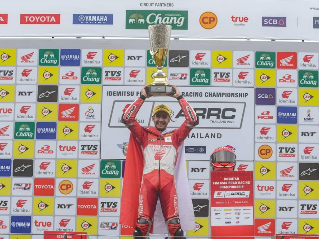 Double Winner di Final, Andi Gilang Juara Asia ARRC 2022 Kelas Supersport 600cc