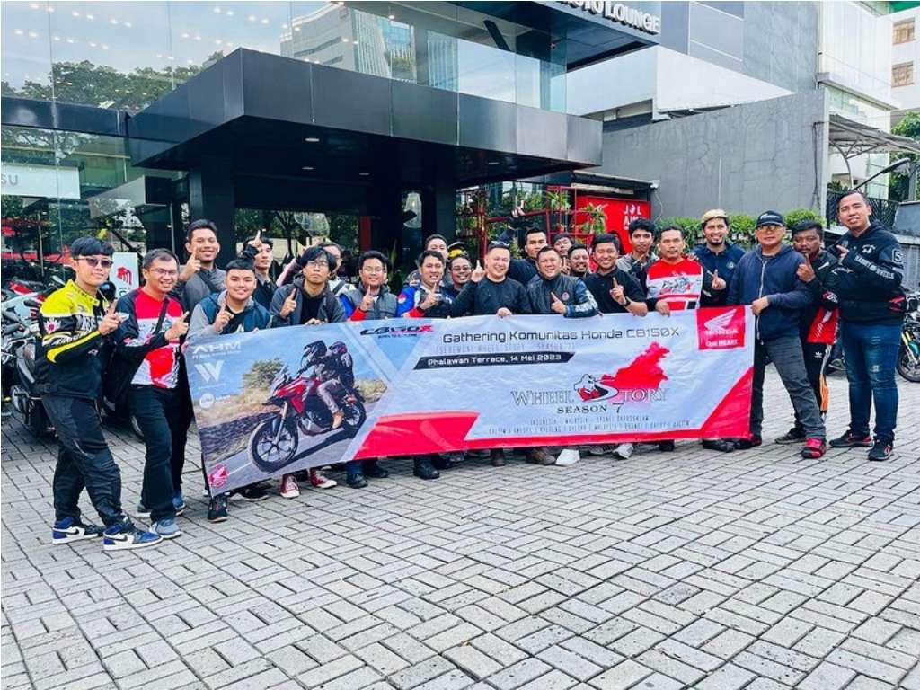 Komunitas CB150X Ikut Kegiatan Halal Bi Halal Bersama Mario Iroth