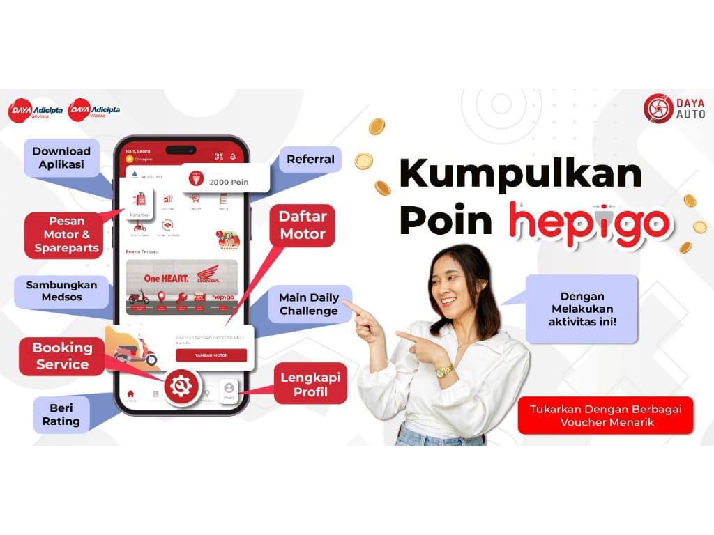 Manfaat Hepigo Poin di Aplikasi Daya Auto