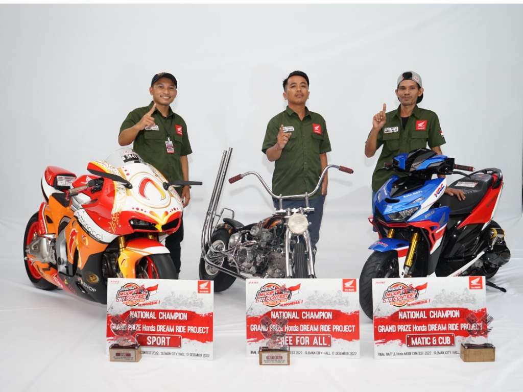 Inilah 3 Modifikator Terbaik Juara Nasional Honda Modif Contest (HMC) 2022