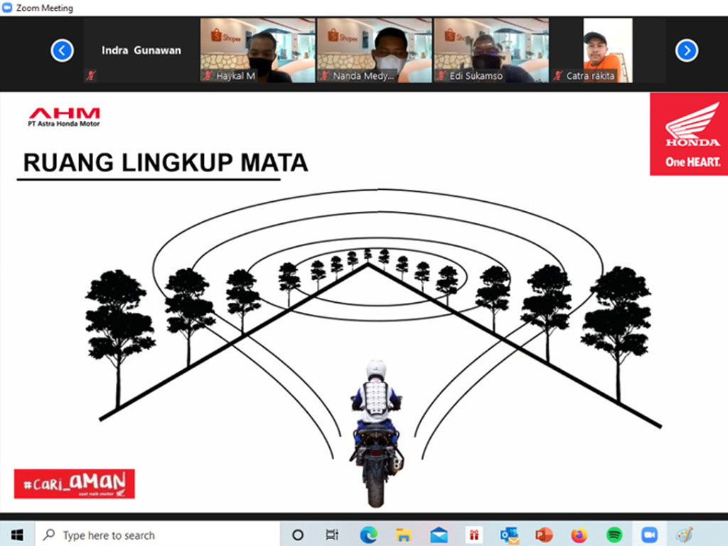 DAM Adakan Edukasi Webinar Safety Riding untuk Jasa Ekspedisi Shopee Express