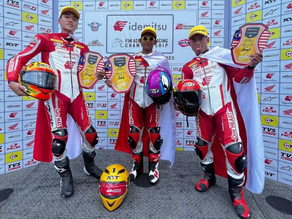 Team AHRT Dua Kali Sapu Bersih Podium ARRC 2023 Putaran Kedua di Malaysia