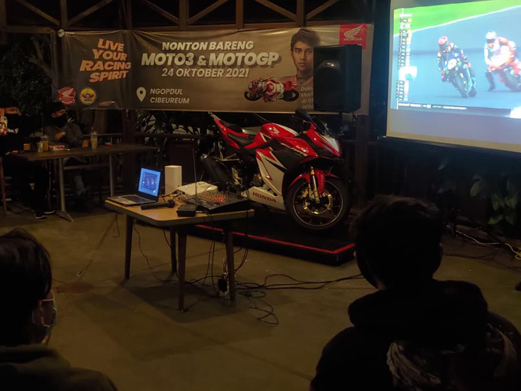 Keseruan Nonton Bareng MotoGP Bareng Komunitas Honda di Jawa Barat