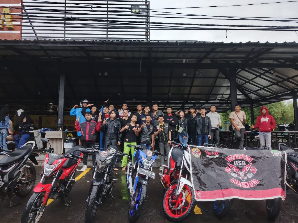 Honda Sonic Riders Cianjur Sambut Silaturahmi SRIT Bekasi