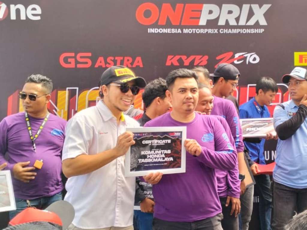 Selaku Tuan Rumah Komunitas Honda Tasik Ikut Meriahkan Event Balap ONEPRIX