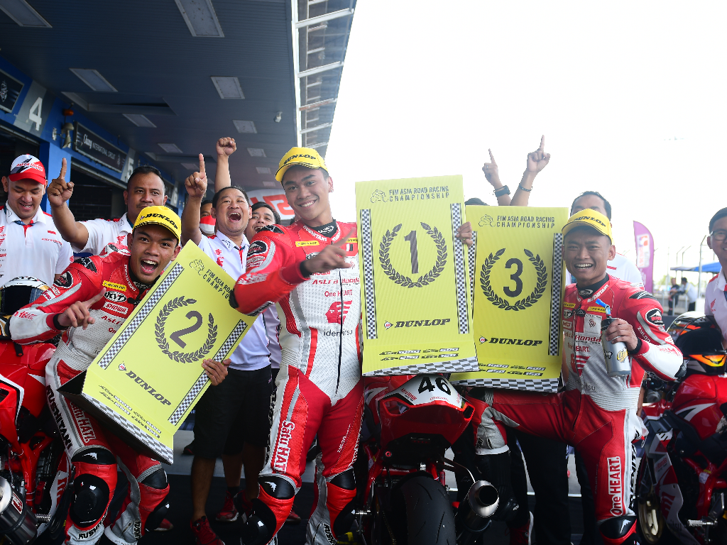 Team AHRT Borong Podium Race 1 Final ARRC 2022 di Thailand