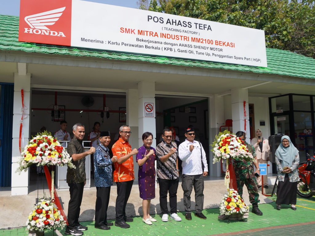Perkuat Komitmen di Dunia Vokasi, Honda Kembali Resmikan Pos AHASS TEFA di Bekasi