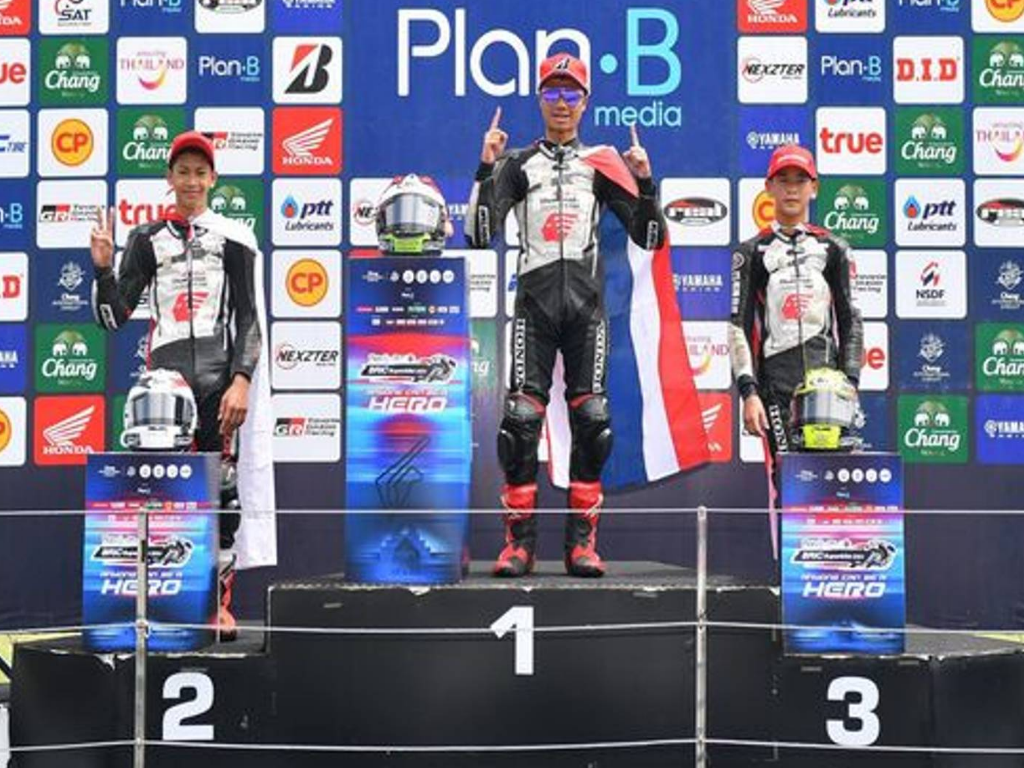 Pebalap Astra Honda Cetak Podium Perdana di Thailand Talent Cup 2024